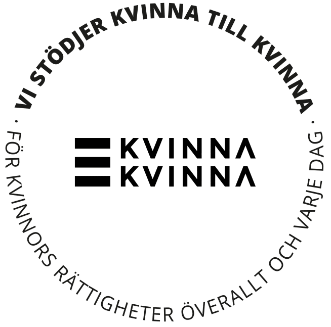 Emblem-svart - kvinna till kvinna