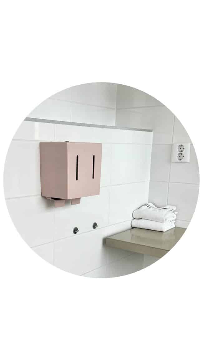 Herbox dispenser, mensskyddsdispenser, dispenser för mensskydd